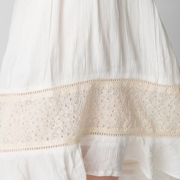 NEW Boho Kids Long Sleeve Ivory Lace Detail Dress - Picture 3 of 4